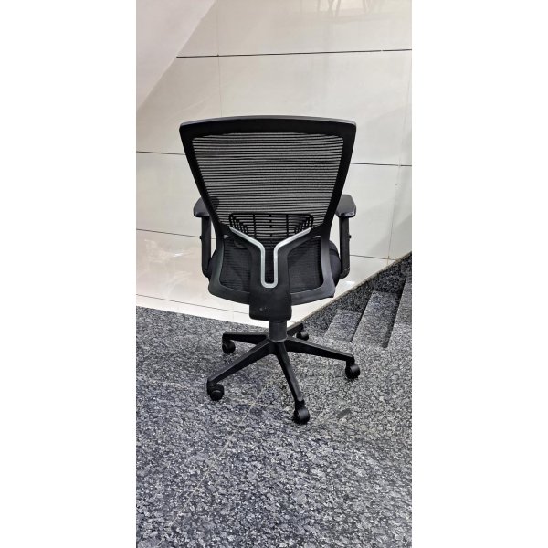 AeroFlex Chair Black - Mid-Back Net Chair