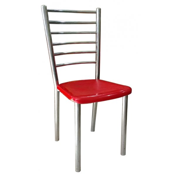 Cafeteria Chair - Magnetic Steel with Plastic Seat Chair