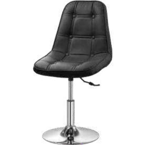 Cushion Seat Bar Stool with Chrome Finish