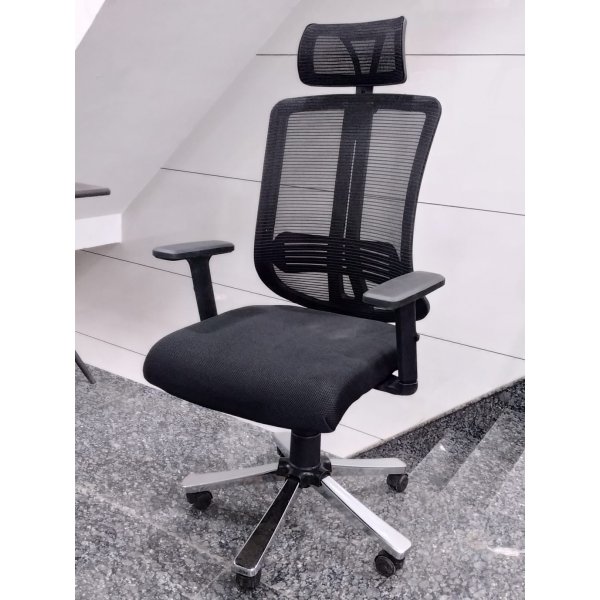 High Back Mesh Office Chair - Wave Black Chair