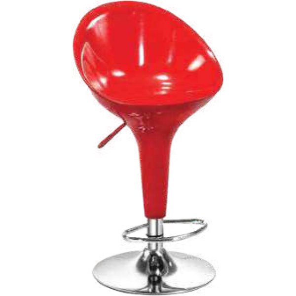 Modern Bar Stool in Red