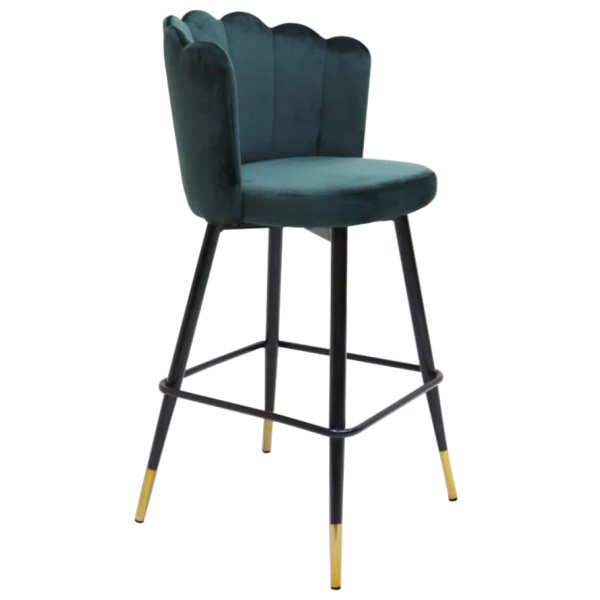 Modern Cushion Seat-Back Bar Stool by Kylin