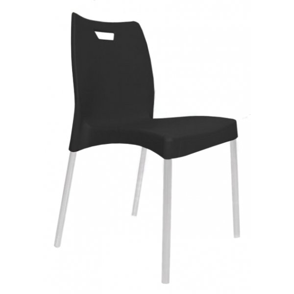 Modern Plastic Chair with Powder Coating Leg