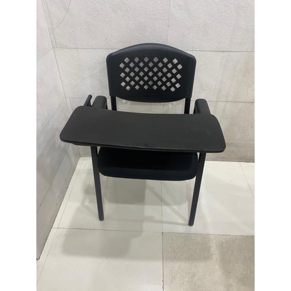 New Stylish Full Writing Pad Chair in Black