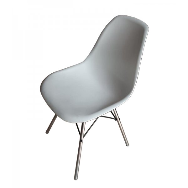 Plastic Cafe Chair with Stainless Steel legs