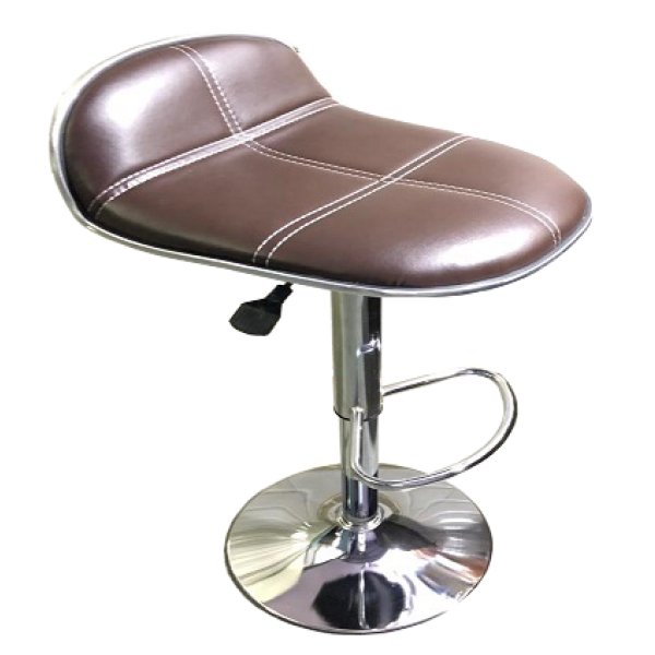 Restaurant Bar Stool with Cushion Seat in Brown