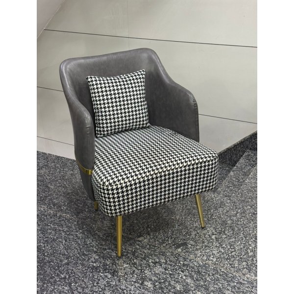Stylish Cushion Seat-Back Restaurant Chair