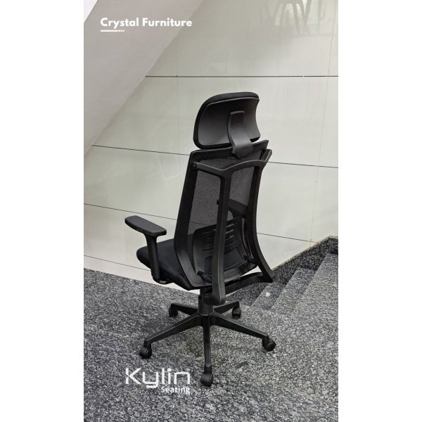Twister Mesh Office Chair - High Back Black Chair