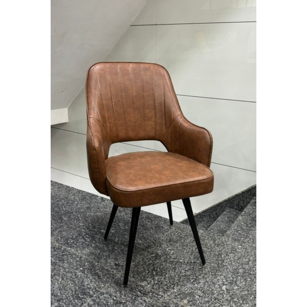 Velvet Seat With Arm Restaurant Chair