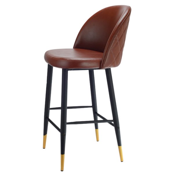 With Cushion Seat-Back Bar Stool