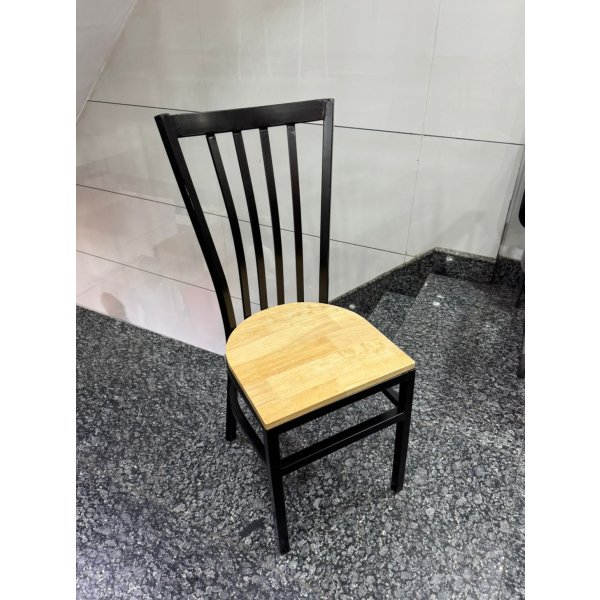 Wooden Seat with High Back Restaurant Chair