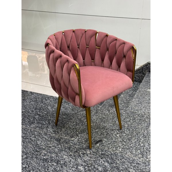 Woven Backrest Lounge/ Cafe Arm Chair